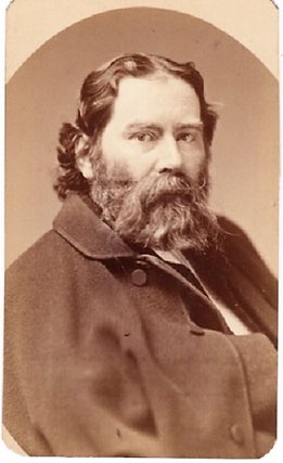 Item #040306 CARTE DE VISITE OF AMERICAN POET & EDITOR, JAMES RUSSELL LOWELL, PHOTOGRAPHED BY...