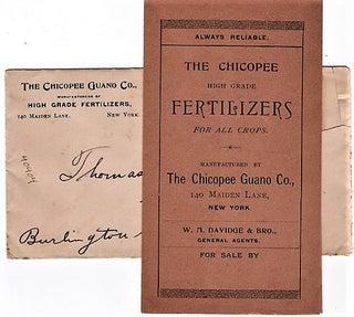 Item #040404 ALWAYS RELIABLE. THE CHICOPEE HIGH-GRADE FERTILIZERS FOR ALL CROPS. Chicopee Guano...