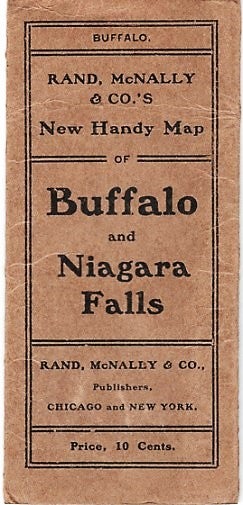 Item #040528 RAND, McNALLY & CO.'S NEW HANDY MAP OF BUFFALO AND NIAGARA FALLS [cover title]. New Commercial Atlas Map of Buffalo. Buffalo New York.