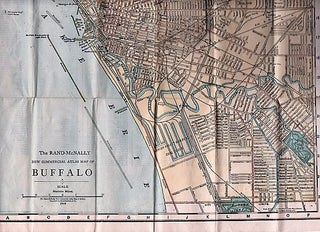 RAND, McNALLY & CO.'S NEW HANDY MAP OF BUFFALO AND NIAGARA FALLS [cover title]. New Commercial Atlas Map of Buffalo.