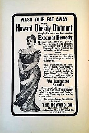 Item #040552 WASH YOUR FAT AWAY WITH HOWARD OBESITY OINTMENT: Simple, Harmless and Inexpensive...