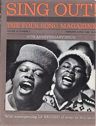 Item #040567 "SING OUT! THE FOLK SONG MAGAZINE", Volume 16, Number 1, February-March 1966. 15th...