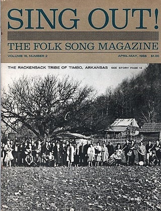 Item #040568 "SING OUT! THE FOLK SONG MAGAZINE", Volume 16, Number 2, April-May 1966. Sing Out...