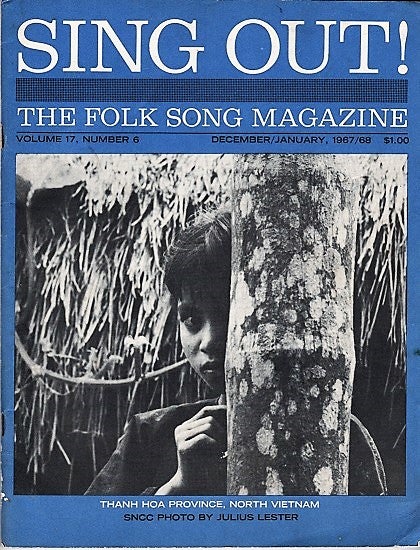 Item #040578 "SING OUT! THE FOLK SONG MAGAZINE", Volume 17, Number 6, December/January 1967/68. Sing Out magazine.