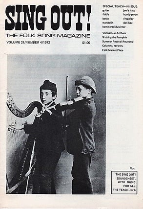 Item #040594 "SING OUT! THE FOLK SONG MAGAZINE", Volume 21, Number 4, May/June 1972 [with...