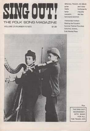 "SING OUT! THE FOLK SONG MAGAZINE", Volume 21, Number 4, May/June 1972 [with recording]