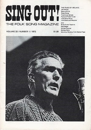 Item #040596 "SING OUT! THE FOLK SONG MAGAZINE", Volume 22, Number 1, Jan/Feb 1973. Sing Out...