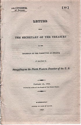 Item #040616 LETTER FROM THE SECRETARY OF THE TREASURY TO THE CHAIRMAN OF THE COMMITTEE OF...