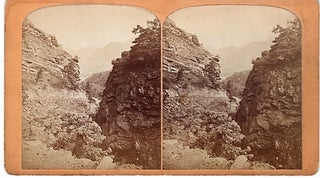 Item #040625 STEREOSCOPIC VIEW, THE UTE PASS: One Mile from Manitou House, Manitou, Colorado. ...