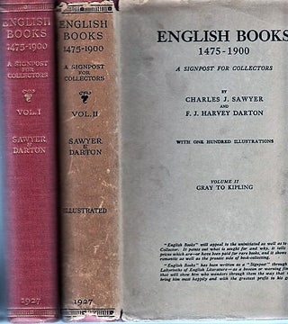 Item #040753 ENGLISH BOOKS, 1475-1900: A Signpost for Collectors. Volume I: Caxton to Johnson; ...