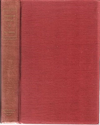 Item #040809 AMERICAN DIARIES: An Annotated Bibliography of American Diaries Written Prior to...