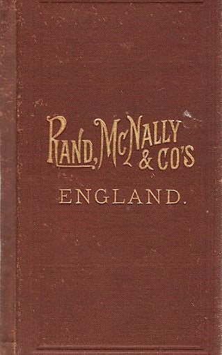 Item #040935 RAND, McNALLY & CO.'S INDEXED POCKET MAP OF ENGLAND AND WALES SHOWING THE COUNTIES, ISLANDS, LAKES, MOUNTAINS, RIVERS, AND RAILROADS, together with every Post Office, Railroad Station or Town carefully indexed, referring to the exact location where each may be found on the map. England, Wales.