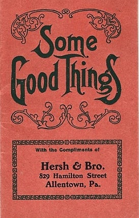 Item #040963 SOME GOOD THINGS [cover title]. [ESTHER RANGES] MADE IN FOUR SIZES, EITHER...
