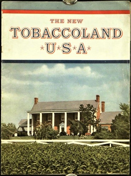 Item #040980 THE NEW TOBACCOLAND, U.S.A. Right Combination. World's Best Tobaccos. North Carolina / Liggett, Myers Tobacco Company.