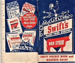 Item #041004 SWIFT'S PLANT FOOD SERVICE, RED STEER: SWIFT POCKET BOOK AND WEATHER GUIDE. Swift,...