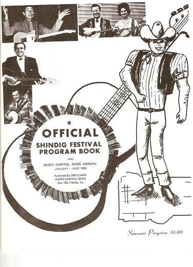 Item #041027 OFFICIAL SHINDIG FESTIVAL PROGRAM BOOK, and Music Capitol News Annual, January-June, 1969. Souvenir Program. Jim Clark.