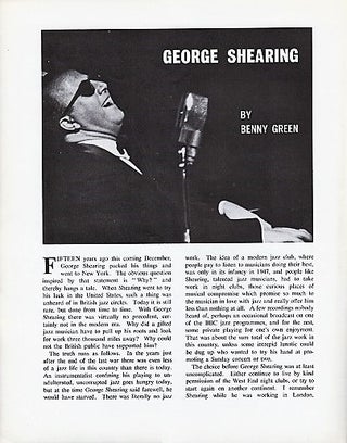 THE GEORGE SHEARING QUINTET AND JOE WILLIAMS AND THE JUNIOR MANCE TRIO: On a Tour of Great Britain, September-October 1962. [souvenir program]; Souvenir Programme.