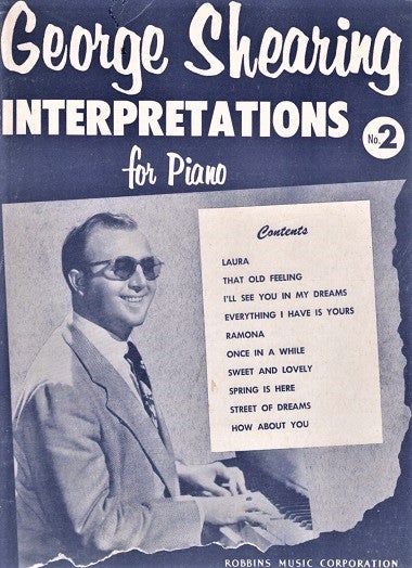 Item #041111 GEORGE SHEARING INTERPRETATIONS FOR PIANO, No. 2. Edited by John Lane. George Shearing.