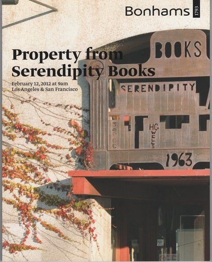 Item #041392 PROPERTY FROM SERENDIPITY BOOKS: Sunday, February 12, 2012 at 9 am, Simulcast Auction, Los Angeles & San Francisco. Bonhams.