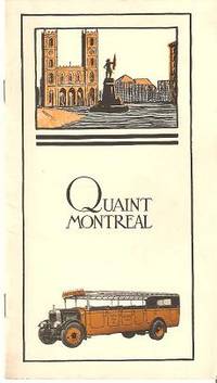 Item #BOOKS007495I QUAINT MONTREAL. Montreal Quebec.