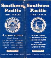 Item #BOOKS012925I TIME TABLES: Four Scenic Routes...; directly serving California, Oregon, Nevada, Utah, Arizona, Mexico, New Mexico, Texas. Souhern Pacific Railroad.