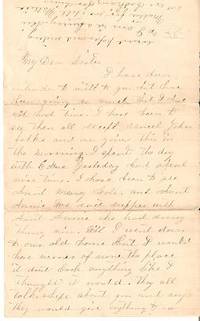 Item #BOOKS012968I 1860 HANDWRITTEN LETTER (ALS) TO "DEAR SISTER" New England