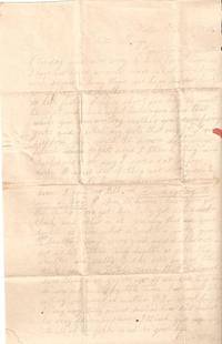Item #BOOKS012971I 1841 HANDWRITTEN LETTER (ALS) TO HER SISTER, MARY E. HALL, SOUTH READING,...