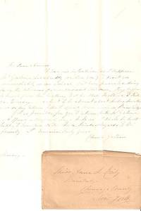 Item #BOOKS016966I 1850s HANDWRITTEN LETTER (ALS) TO DEAR ANNA [MISS ANNA L. KIRBY OF BAINBRIDGE,...