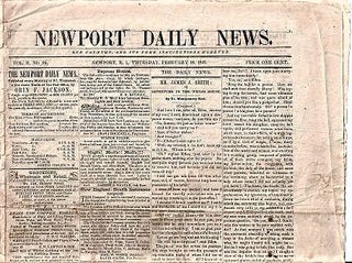 Item #BOOKS013431I "NEWPORT DAILY NEWS":; Our Country and Its Free Institutions Forever, Vol....