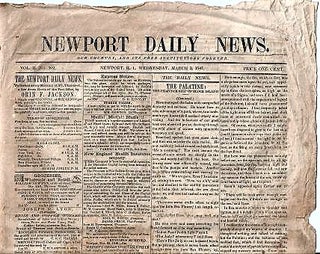 Item #BOOKS013433I "NEWPORT DAILY NEWS":; Our Country and Its Free Institutions Forever, Vol. II,...