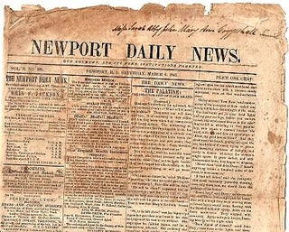 Item #BOOKS013435I "NEWPORT DAILY NEWS":; Our Country and Its Free Institutions Forever, Vol. II,...